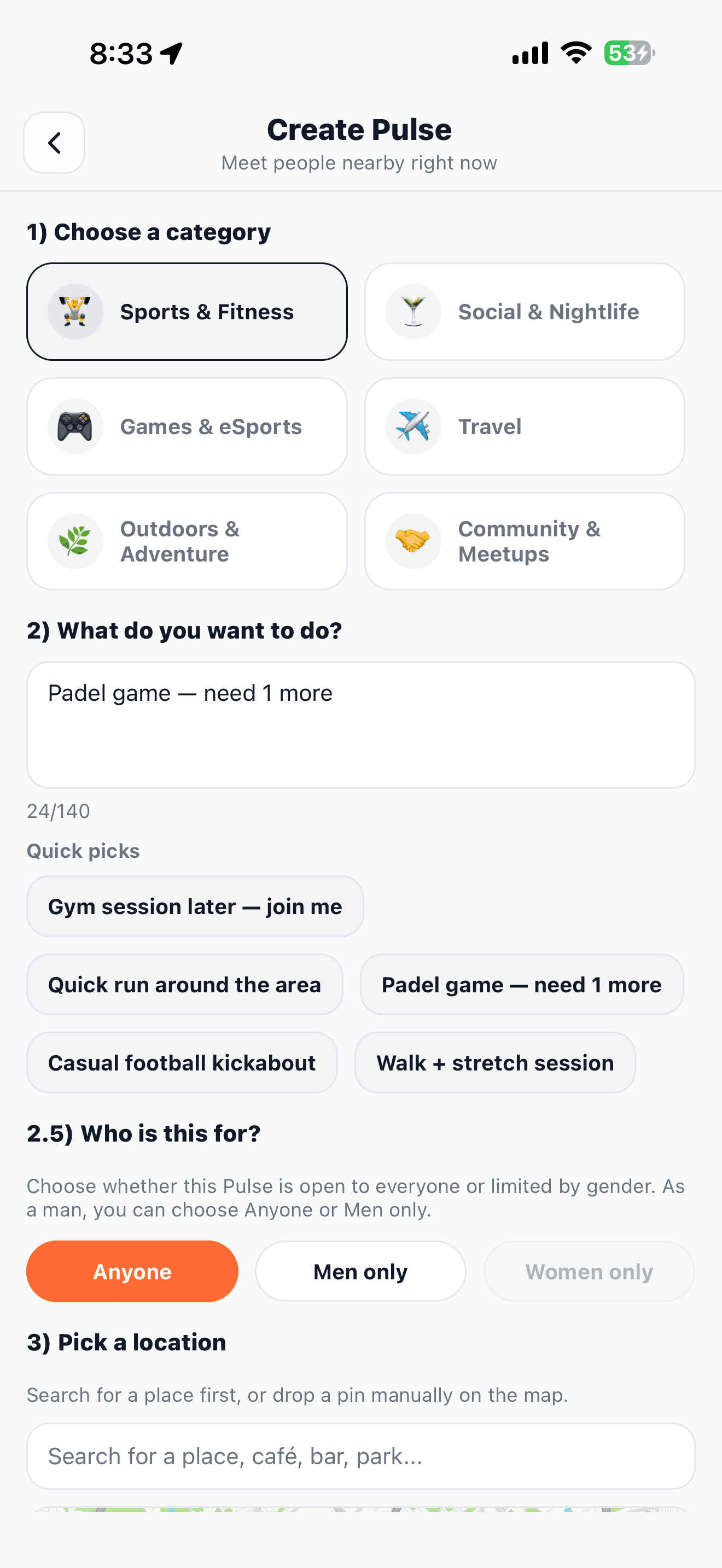 Create a Pulse screenshot